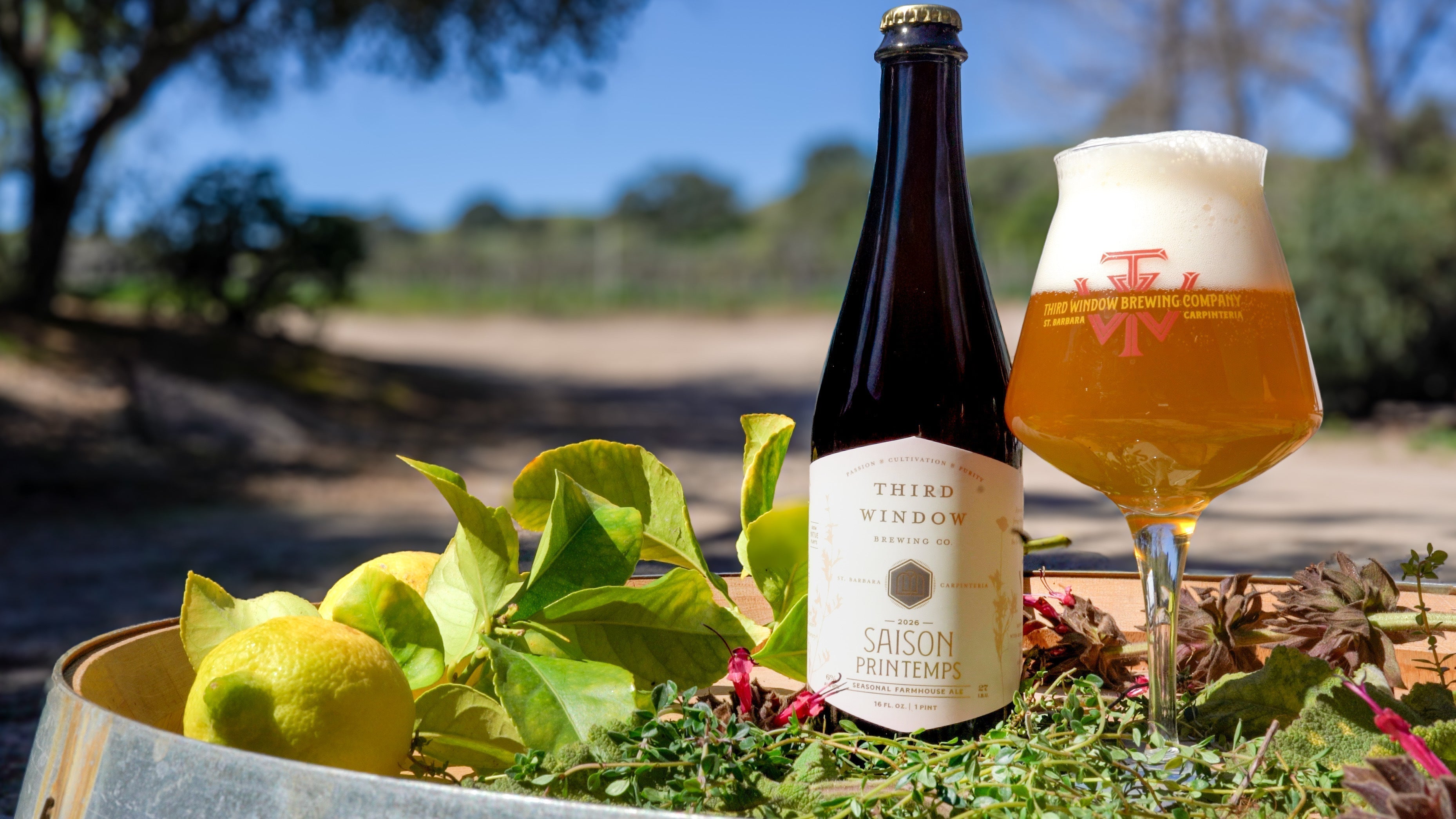 Saison Printemps 2026, a Seasonal Farmhouse Blend crafted in collaboration with Santa Barbara Botanic Garden in celebration of its 100th anniversary