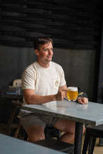 Sunrise Window Pocket T-Shirt, Cream & Gold