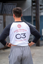 Baseball Shirt, White w/ Black Sleeves