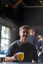 St. Barbara Front Pocket T-Shirt, Grey & Gold