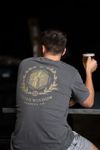 St. Barbara Front Pocket T-Shirt, Grey & Gold