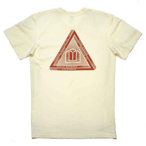 Pyramid T-Shirt, Parchment & Brick Red
