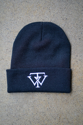 TW stitched Beanie, Black